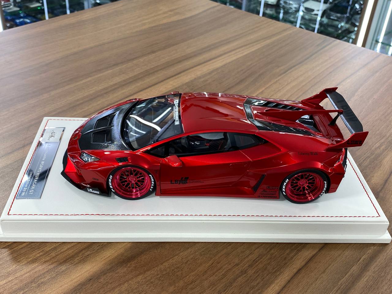 🚨1/18 Resin Lamborghini Huracan GT LB-Works – Metallic Red - Ltd 99 pcs