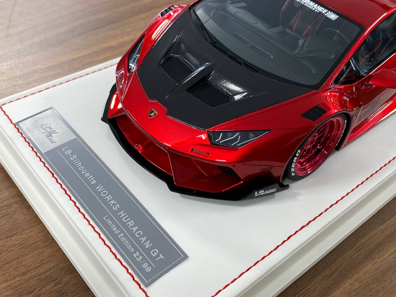 🚨1/18 Resin Lamborghini Huracan GT LB-Works – Metallic Red - Ltd 99 pcs