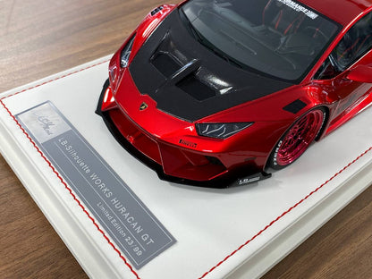 🚨1/18 Resin Lamborghini Huracan GT LB-Works – Metallic Red - Ltd 99 pcs
