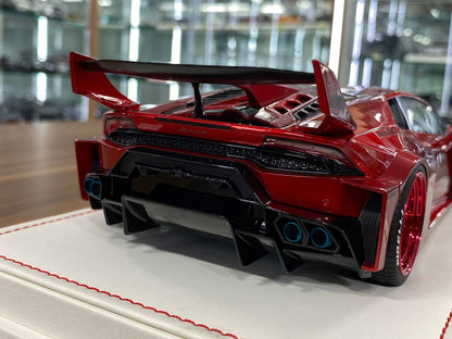 🚨1/18 Resin Lamborghini Huracan GT LB-Works – Metallic Red - Ltd 99 pcs