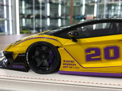 🚨1/18 Resin Lamborghini AVENTADOR GT EVO LB-Works #20 – Yellow - Ltd. 99 pcs