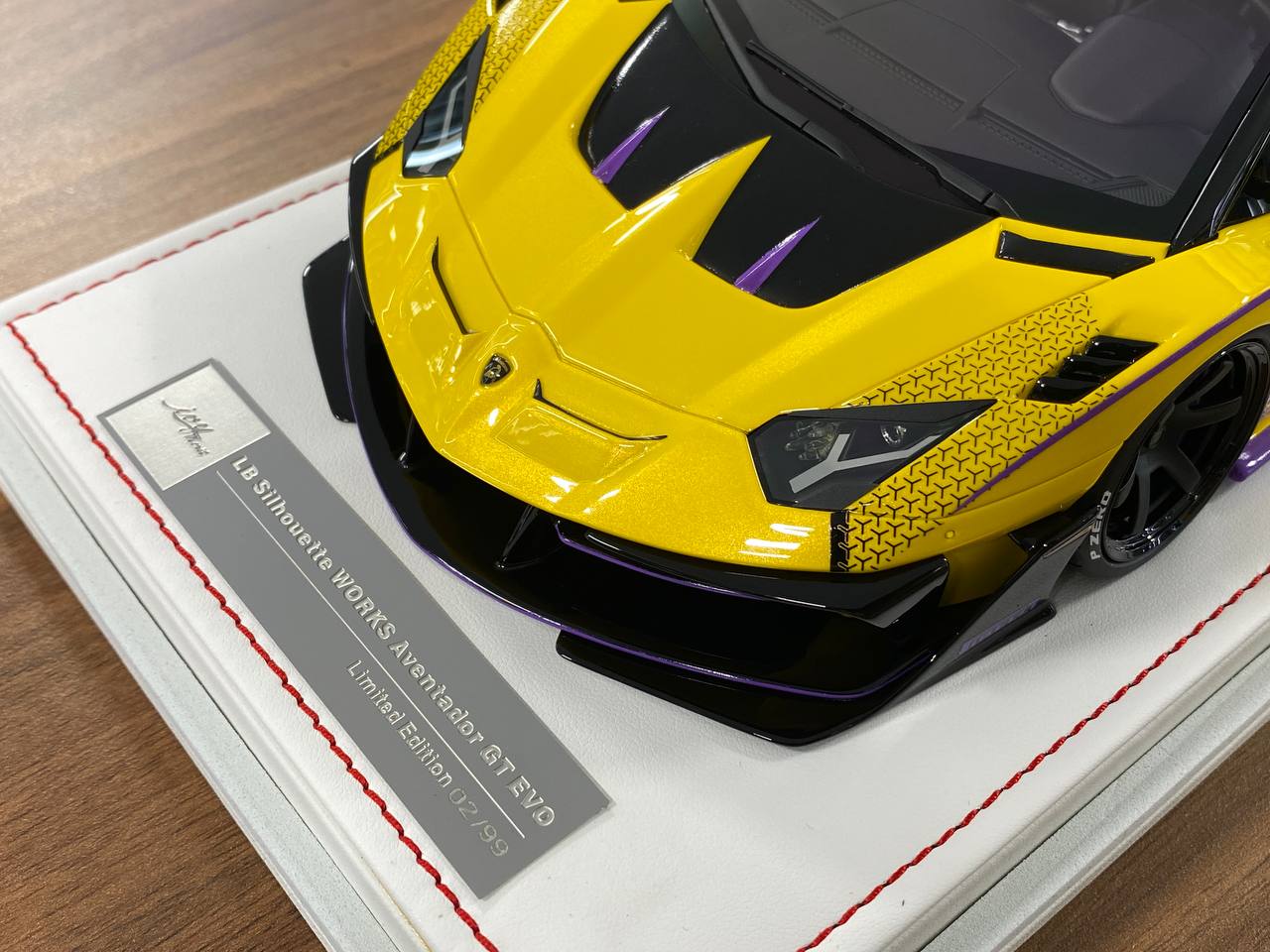 🚨1/18 Resin Lamborghini AVENTADOR GT EVO LB-Works #20 – Yellow - Ltd. 99 pcs