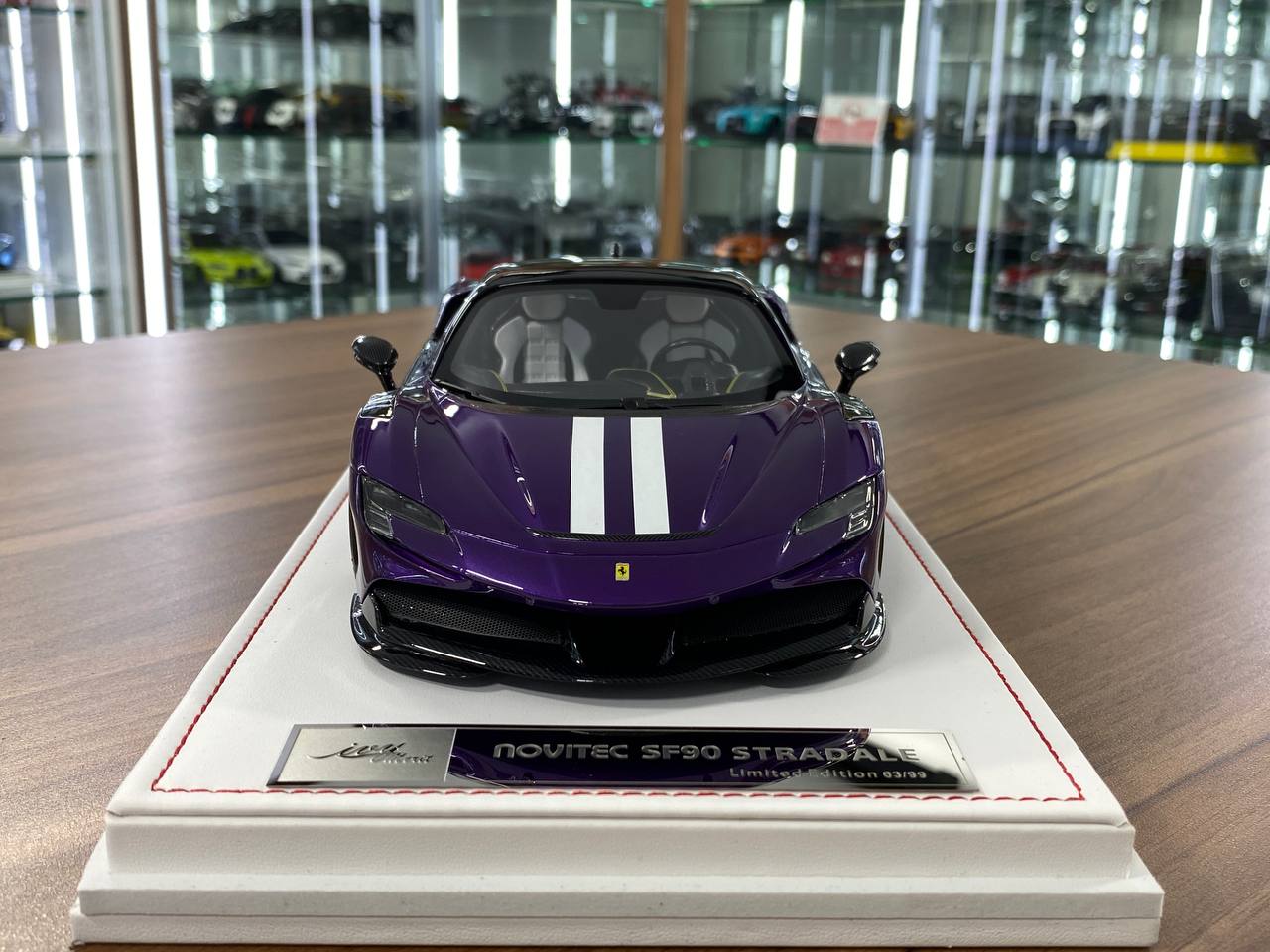🚨Ferrari SF90 Stradale 1:18 Resin Model – Violet Hong Kong | IVY Merit Models (Limited 99 pcs – Dubai Collectors)