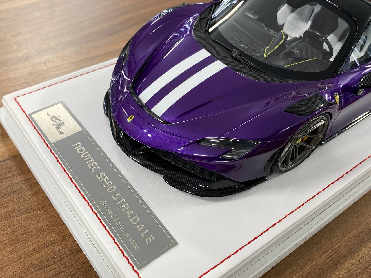 🚨Ferrari SF90 Stradale 1:18 Resin Model – Violet Hong Kong | IVY Merit Models (Limited 99 pcs – Dubai Collectors)