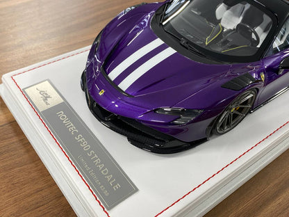 🚨Ferrari SF90 Stradale 1:18 Resin Model – Violet Hong Kong | IVY Merit Models (Limited 99 pcs – Dubai Collectors)