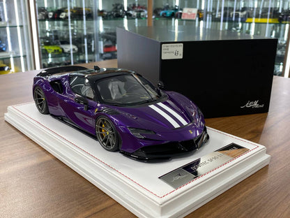 🚨Ferrari SF90 Stradale 1:18 Resin Model – Violet Hong Kong | IVY Merit Models (Limited 99 pcs – Dubai Collectors)