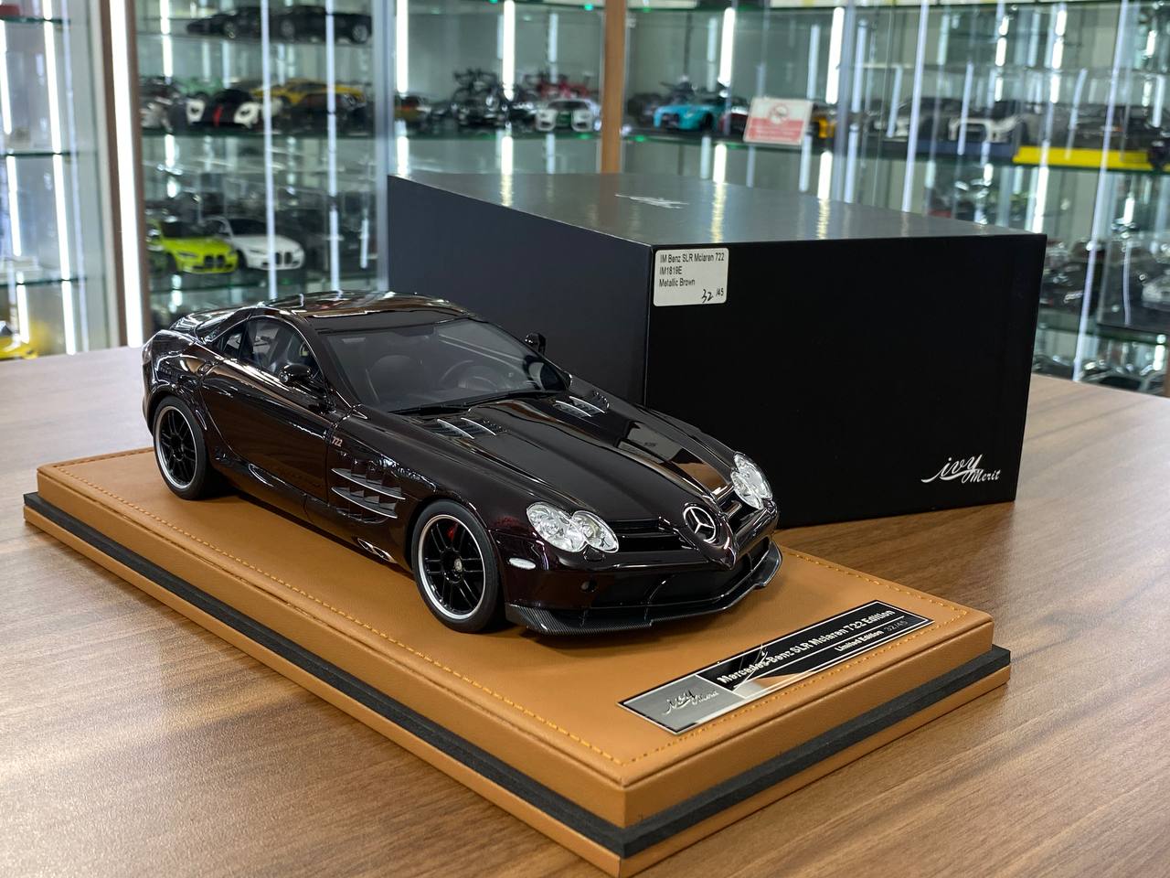 Mercedes-Benz SLR 722 McLaren 1:18 Resin Model – Metallic Brown | IVY Merit Models (Limited 45 pcs – Dubai Collectors)