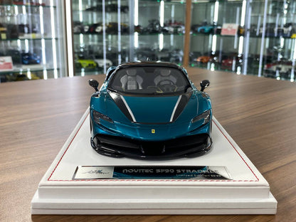1:18 Resin Model IVY Merit Ferrari SF90 Stradale chrome blue – Limited 99 pcs