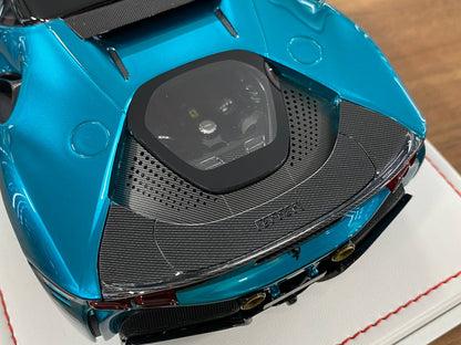1:18 Resin Model IVY Merit Ferrari SF90 Stradale chrome blue – Limited 99 pcs