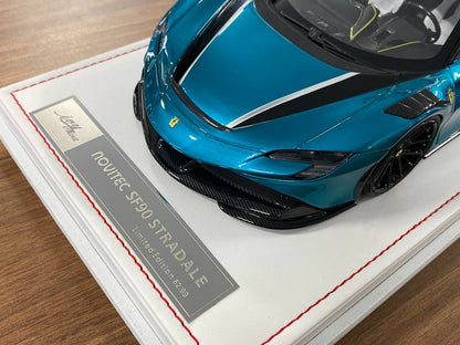 1:18 Resin Model IVY Merit Ferrari SF90 Stradale chrome blue – Limited 99 pcs