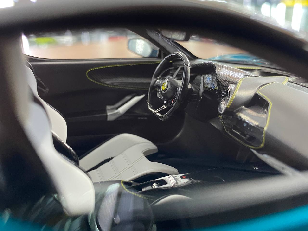 1:18 Resin Model IVY Merit Ferrari SF90 Stradale chrome blue – Limited 99 pcs