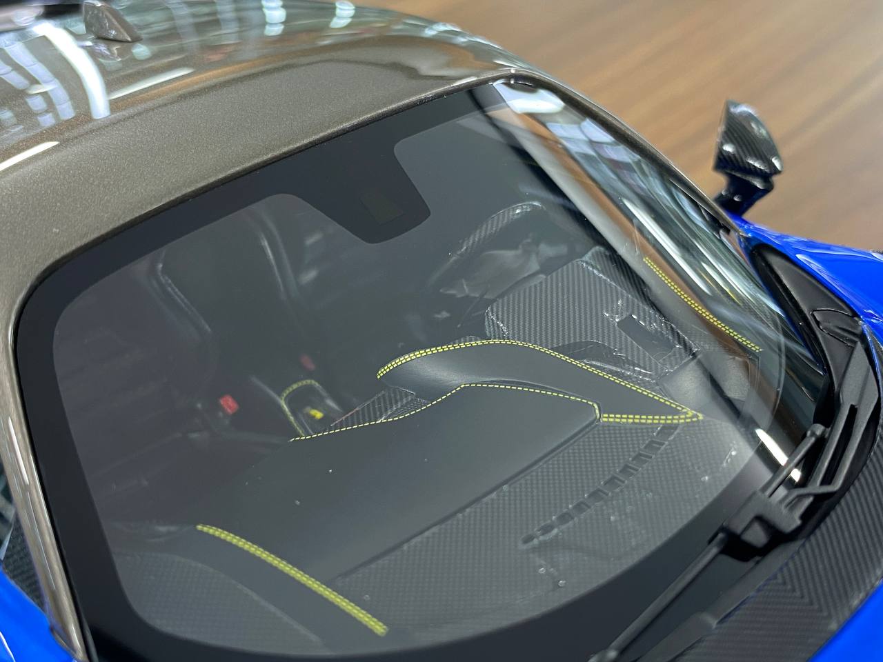 1:18 Resin Model  Ferrari SF90 Stradale – Blue/Grey | IVY Merit Models (Limited 99 pcs – Dubai Collectors)