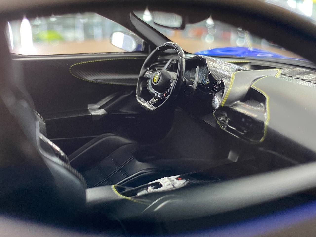 1:18 Resin Model  Ferrari SF90 Stradale – Blue/Grey | IVY Merit Models (Limited 99 pcs – Dubai Collectors)