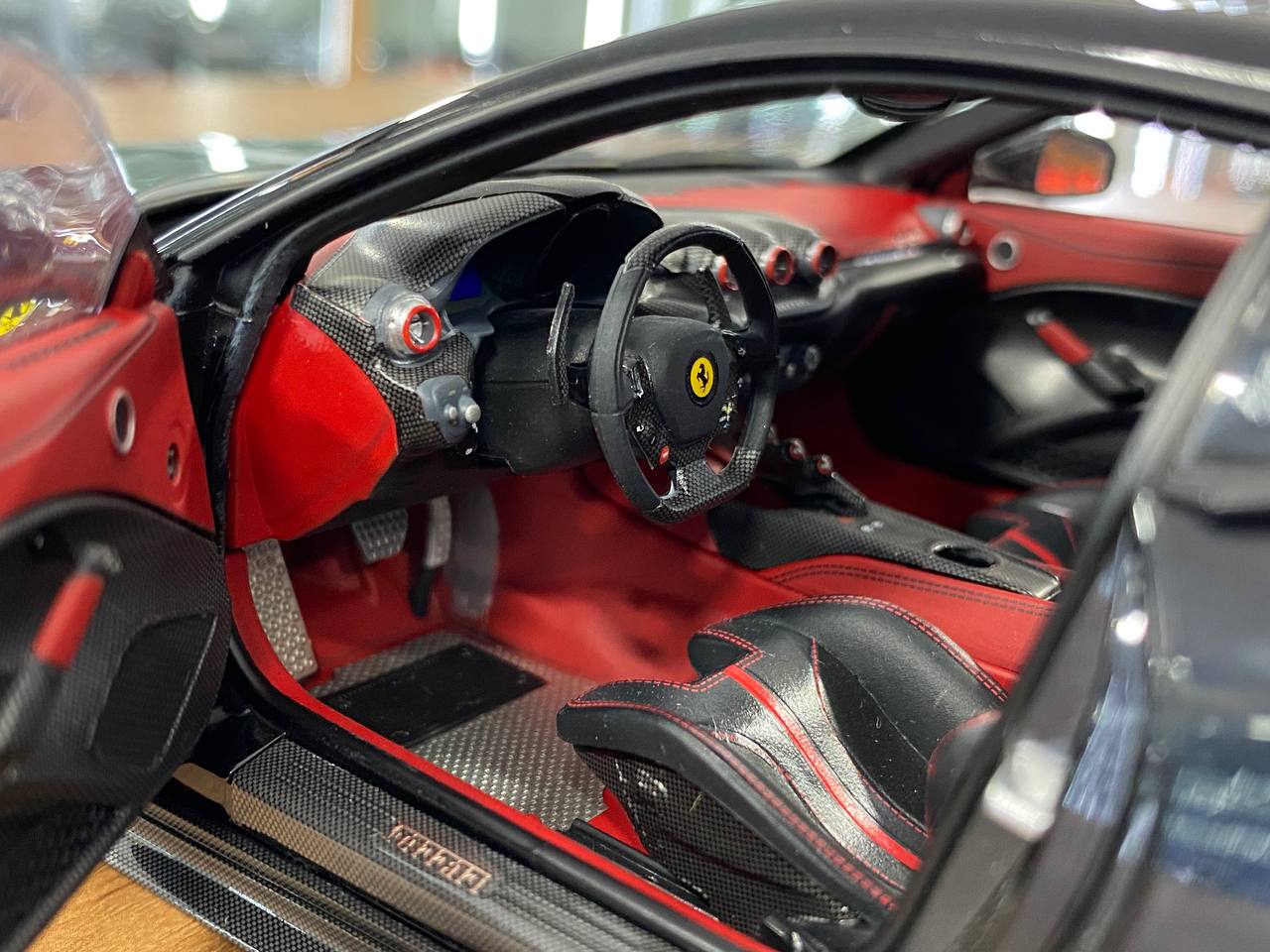 1:18 Diecast Model BBR Collection Model Ferrari F12 TDF – New Black Daytona 508 (Limited Edition – Dubai Collectors)