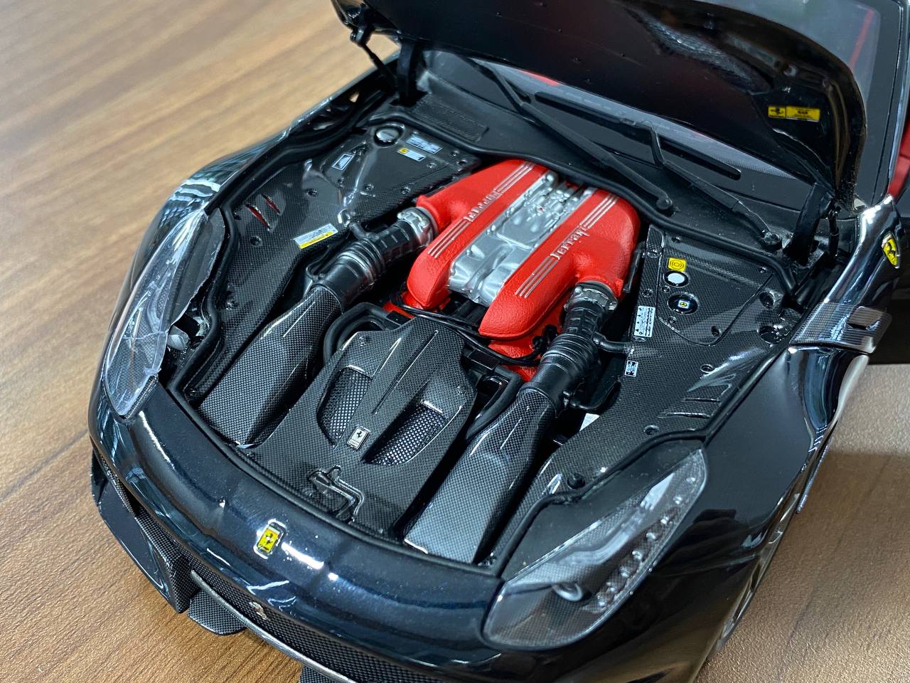 1:18 Diecast Model BBR Collection Model Ferrari F12 TDF – New Black Daytona 508 (Limited Edition – Dubai Collectors)