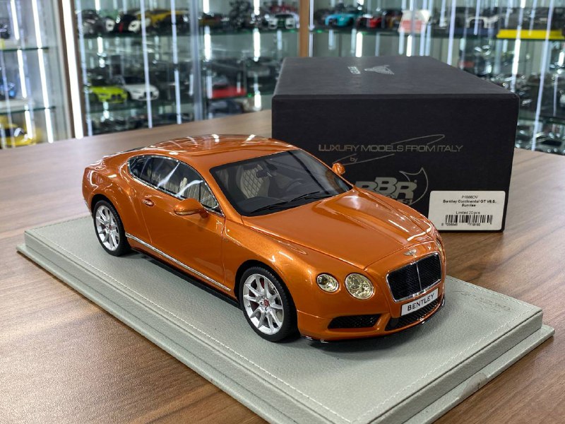 1:18 Resin Model BBR Collection Model Bentley Continental GT V8 S – Sunrise (Limited 20 pcs – Dubai Collectors)