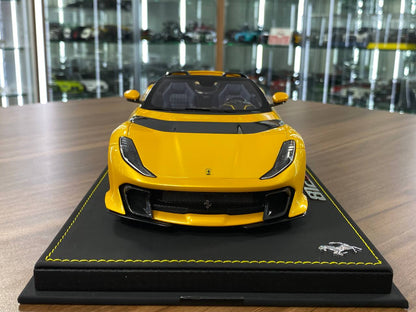 1:18 Resin Model BBR Collection Model Ferrari 812 CompetizioneA (Aperta) – Giallo Tristrato (Limited 200 pcs – Dubai Collectors)