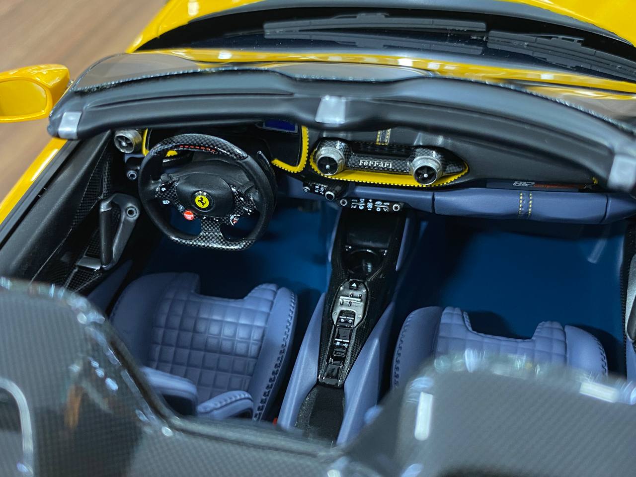 1:18 Resin Model BBR Collection Model Ferrari 812 CompetizioneA (Aperta) – Giallo Tristrato (Limited 200 pcs – Dubai Collectors)