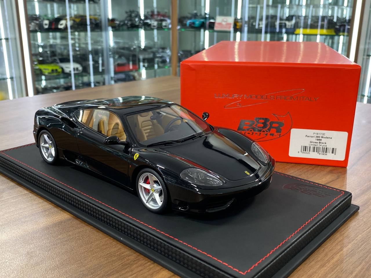 1:18 Resin Model BBR Collection Model Ferrari 360 Modena 1999 – Gloss Black (Limited 24 pcs – Dubai Collectors)