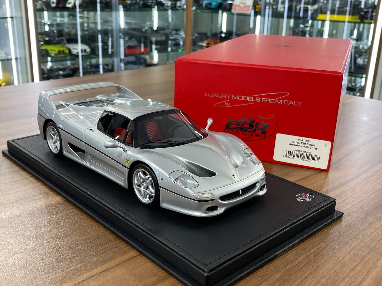 1:18 Resin Model BBR Collection Model Ferrari F50 Coupe – Argento Nurburgring (Limited 48 pcs – Dubai Collectors)