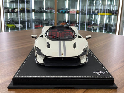 1:18 Resin Model BBR Collection Model Ferrari SP3 Daytona – Bianco Italia Matt (Limited 360 pcs – Dubai Collectors)