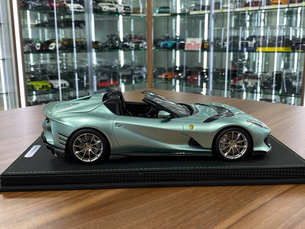 1:18 Resin Model BBR Collection Model Ferrari 812 CompetizioneA (Aperta) – Verde Tevere (Limited 48 pcs – Dubai Collectors)