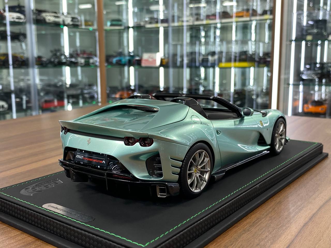 1:18 Resin Model BBR Collection Model Ferrari 812 CompetizioneA (Aperta) – Verde Tevere (Limited 48 pcs – Dubai Collectors)