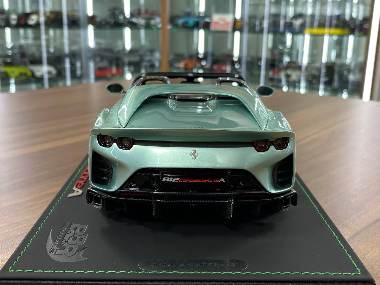 1:18 Resin Model BBR Collection Model Ferrari 812 CompetizioneA (Aperta) – Verde Tevere (Limited 48 pcs – Dubai Collectors)