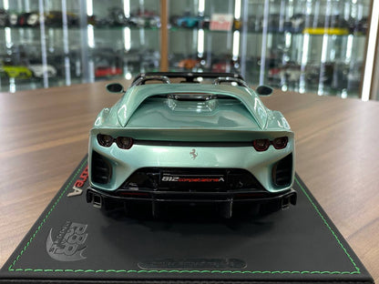 1:18 Resin Model BBR Collection Model Ferrari 812 CompetizioneA (Aperta) – Verde Tevere (Limited 48 pcs – Dubai Collectors)