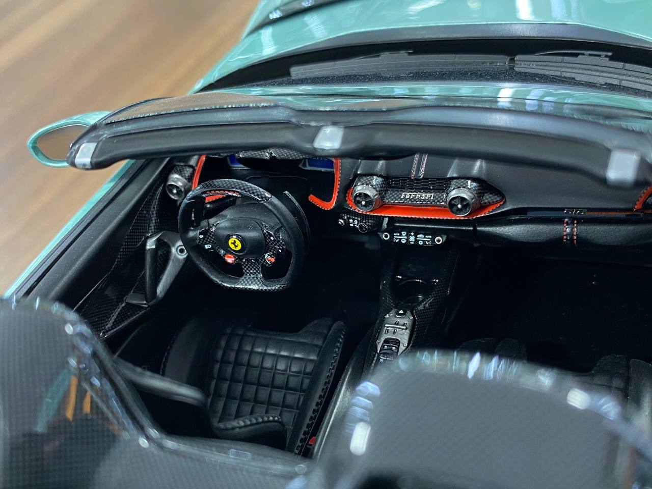 1:18 Resin Model BBR Collection Model Ferrari 812 CompetizioneA (Aperta) – Verde Tevere (Limited 48 pcs – Dubai Collectors)