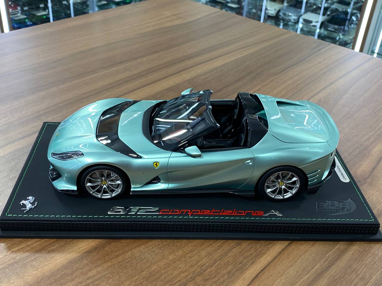 1:18 Resin Model BBR Collection Model Ferrari 812 CompetizioneA (Aperta) – Verde Tevere (Limited 48 pcs – Dubai Collectors)