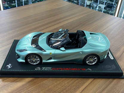 1:18 Resin Model BBR Collection Model Ferrari 812 CompetizioneA (Aperta) – Verde Tevere (Limited 48 pcs – Dubai Collectors)