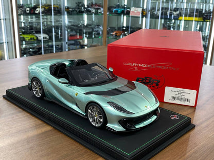 1:18 Resin Model BBR Collection Model Ferrari 812 CompetizioneA (Aperta) – Verde Tevere (Limited 48 pcs – Dubai Collectors)