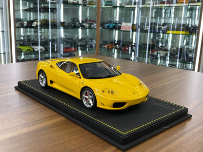 1:18 Resin Model BBR Collection Model Ferrari 360 Modena 1999 – Giallo Modena (Limited 126 pcs – Dubai Collectors)