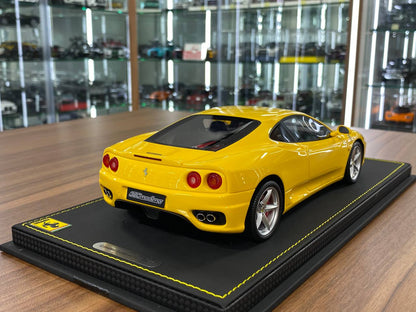 1:18 Resin Model BBR Collection Model Ferrari 360 Modena 1999 – Giallo Modena (Limited 126 pcs – Dubai Collectors)