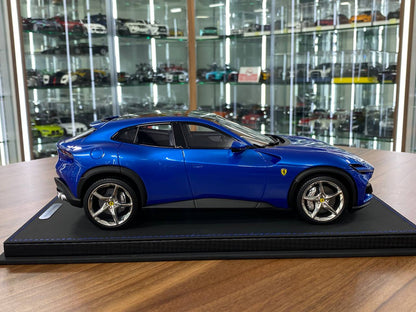 🚨1/18 Resin Model – BBR Models Ferrari Purosangue Blu Corsa Limited Edition/ 84 pcs