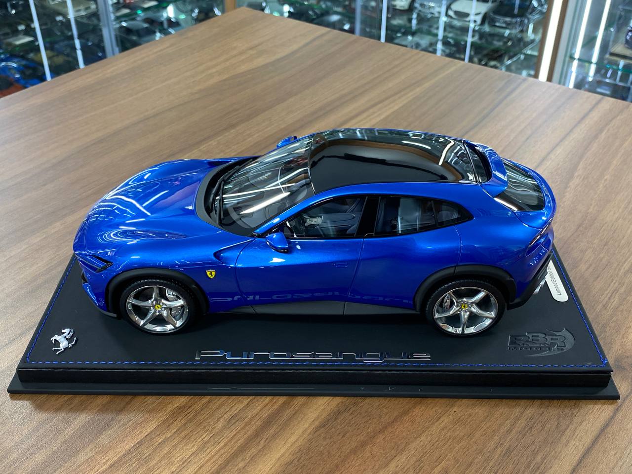 🚨1/18 Resin Model – BBR Models Ferrari Purosangue Blu Corsa Limited Edition/ 84 pcs
