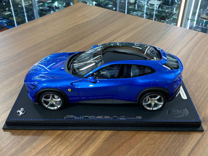 🚨1/18 Resin Model – BBR Models Ferrari Purosangue Blu Corsa Limited Edition/ 84 pcs