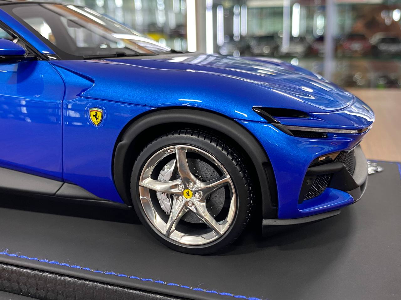 🚨1/18 Resin Model – BBR Models Ferrari Purosangue Blu Corsa Limited Edition/ 84 pcs