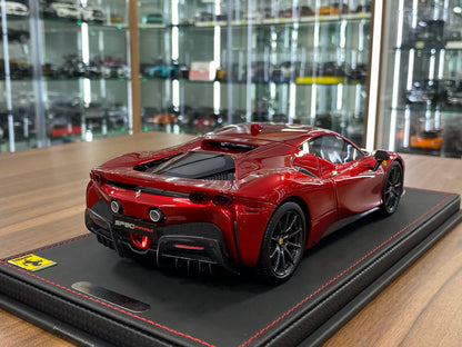 1:18 Resin Model BBR Collection Model Ferrari SF90 Stradale 2019 – Enzo Red (Limited 24 pcs – Dubai Collectors)