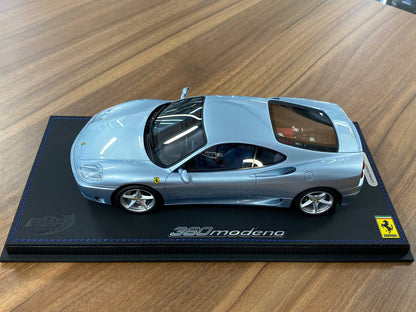 1:18 Resin Model BBR Collection Model Ferrari 360 Modena 1999 – Grigio Alloy (Limited 60 pcs – Dubai Collectors)