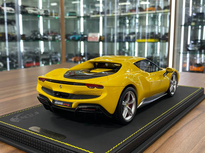 1:18 Resin Model BBR Collection Model Ferrari 296 GTB – Giallo Modena (Limited 99 pcs – Dubai Collectors)
