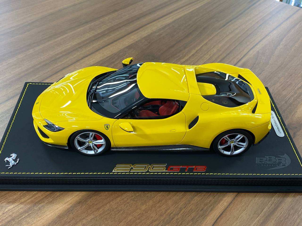 1:18 Resin Model BBR Collection Model Ferrari 296 GTB – Giallo Modena (Limited 99 pcs – Dubai Collectors)