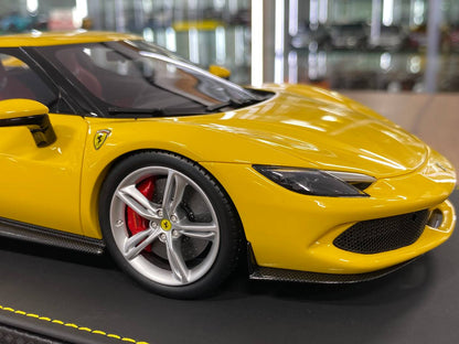 1:18 Resin Model BBR Collection Model Ferrari 296 GTB – Giallo Modena (Limited 99 pcs – Dubai Collectors)