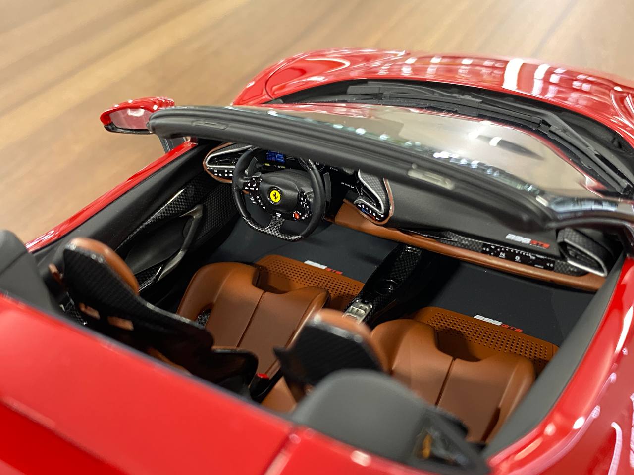 Ferrari 296 GTS 1:18 Resin – Rosso Corsa 322 | BBR Limited (200 pcs)