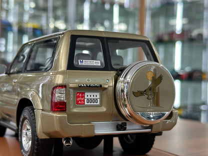 Old School Models Nissan Patrol Y61 (2004) – Gold – 1:18 Resin Model (Non‑Opening, Limited 100 pcs)