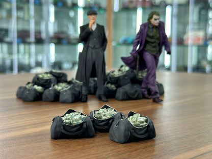 SF Scale Figure Accessory – 3 Bags with Money – 1:18 Diorama Set (Figures Not Included)