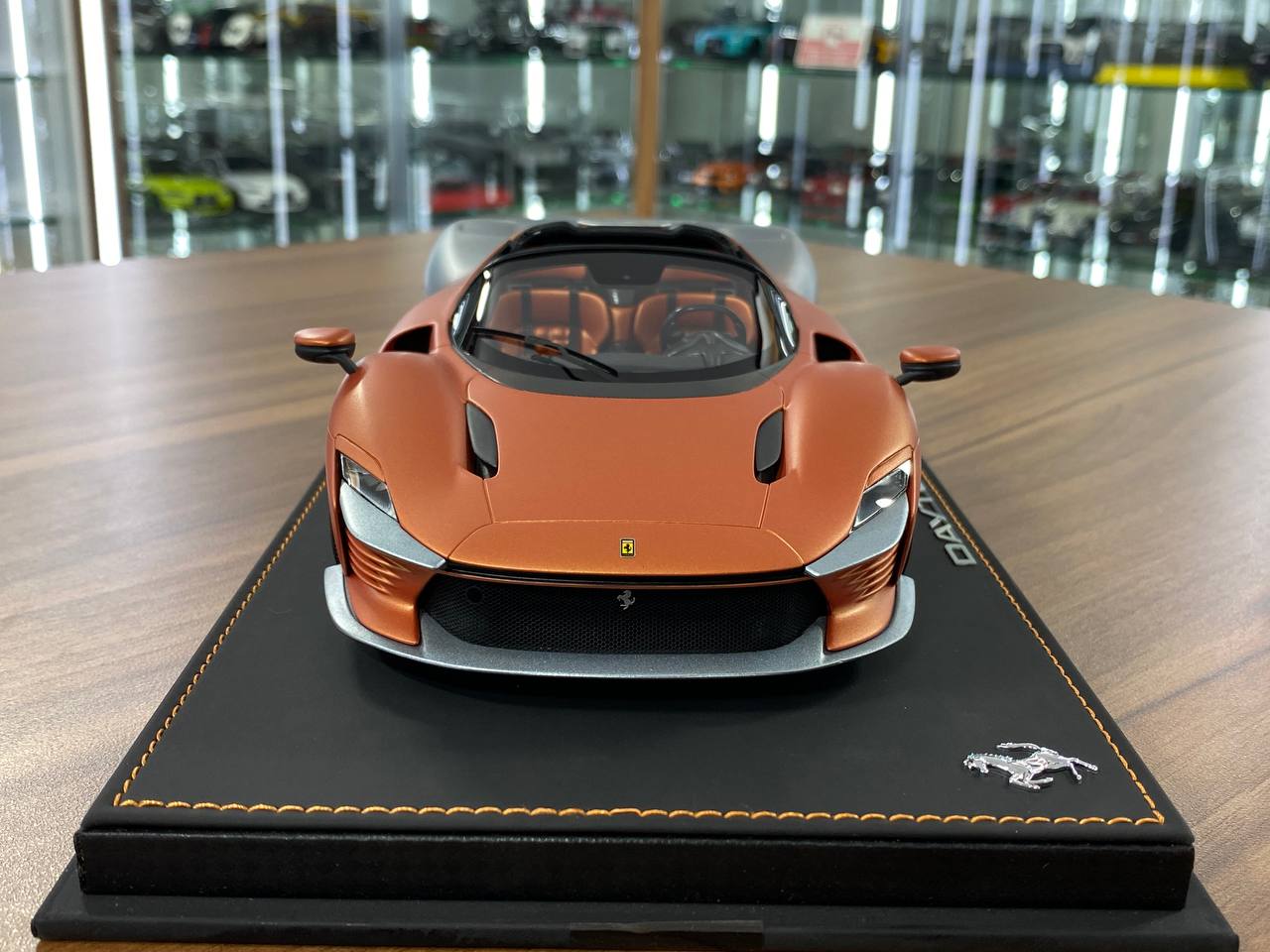 1:18 Resin Model BBR Collection Model Ferrari SP3 Daytona – Seat Orange Titanium Grey (Limited 99 pcs – Dubai Collectors)