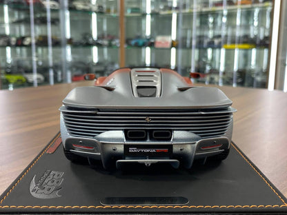 1:18 Resin Model BBR Collection Model Ferrari SP3 Daytona – Seat Orange Titanium Grey (Limited 99 pcs – Dubai Collectors)