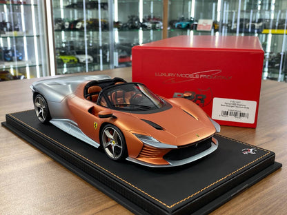 1:18 Resin Model BBR Collection Model Ferrari SP3 Daytona – Seat Orange Titanium Grey (Limited 99 pcs – Dubai Collectors)